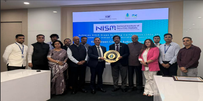 SEBI’s National Institute of Securities Market (NISM) Campus in Navi Mumbai Awarded IGBC Gold Certification under IGBC Green Existing Campus Rating System